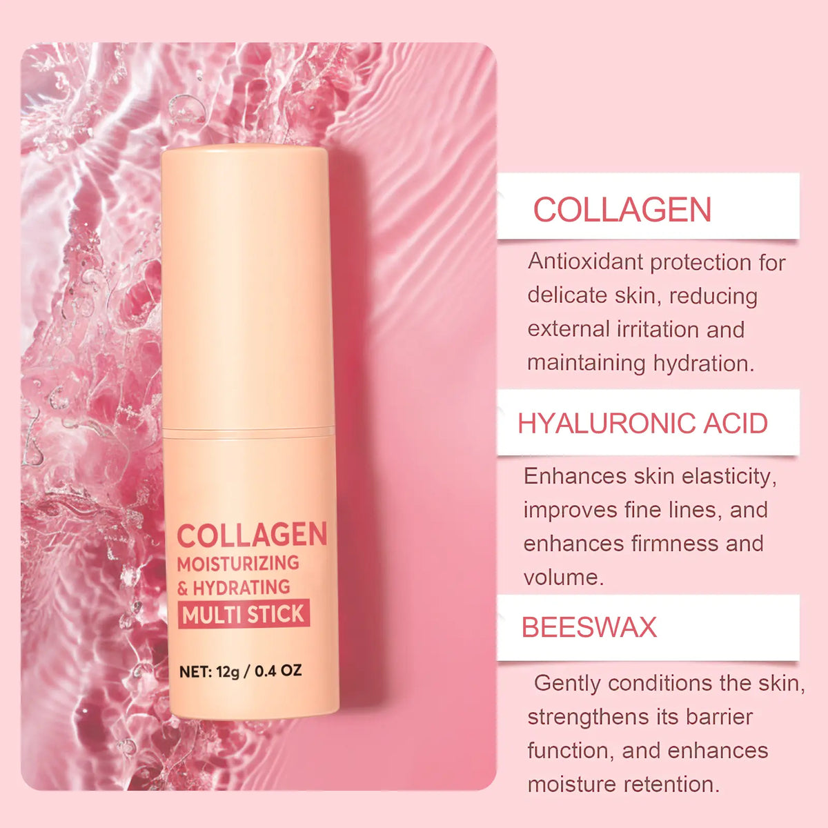 ⏳🔥Last Day-Buy 1 Get 1 Free🔥⏰Collagen-Infused 2-in-1 Lip & Cheek Glow Stick, Long-Lasting Moisturizing & Hydrating