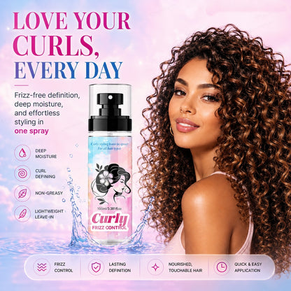 ⏳🔥Last Day🔥⏰Peach-Scented Curly & Setting Spray - Lightweight, Bouncy Hair & Long-Lasting Hold