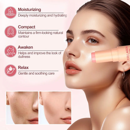 ⏳🔥Last Day-Buy 1 Get 1 Free🔥⏰Collagen-Infused 2-in-1 Lip & Cheek Glow Stick, Long-Lasting Moisturizing & Hydrating