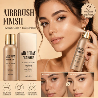 ⏳🔥Last Day-Buy 1 Get 1 Free🔥⏰Air Spray Foundation – flawless full coverage, waterproof & sweatproof. 💋💖