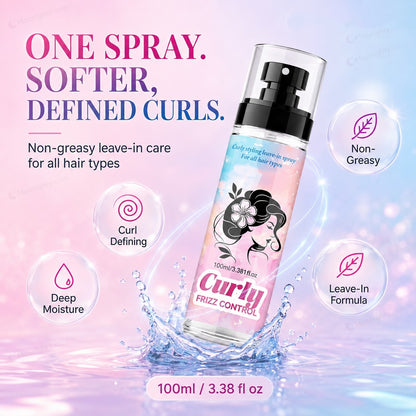 ⏳🔥Last Day🔥⏰Peach-Scented Curly & Setting Spray - Lightweight, Bouncy Hair & Long-Lasting Hold