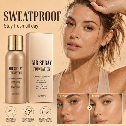 ⏳🔥Last Day-Buy 1 Get 1 Free🔥⏰Air Spray Foundation – flawless full coverage, waterproof & sweatproof. 💋💖