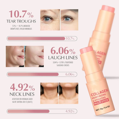 ⏳🔥Last Day-Buy 1 Get 1 Free🔥⏰Collagen-Infused 2-in-1 Lip & Cheek Glow Stick, Long-Lasting Moisturizing & Hydrating