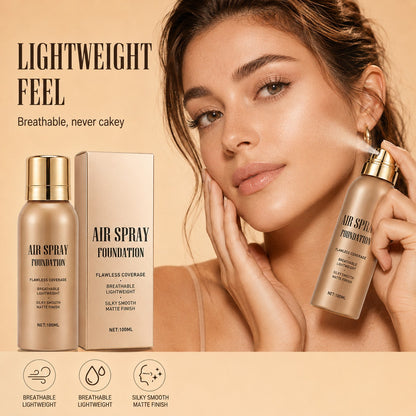 ⏳🔥Last Day-Buy 1 Get 1 Free🔥⏰Air Spray Foundation – flawless full coverage, waterproof & sweatproof. 💋💖