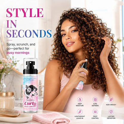 ⏳🔥Last Day🔥⏰Peach-Scented Curly & Setting Spray - Lightweight, Bouncy Hair & Long-Lasting Hold