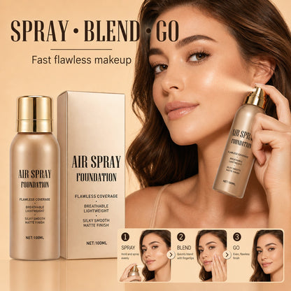 ⏳🔥Last Day-Buy 1 Get 1 Free🔥⏰Air Spray Foundation – flawless full coverage, waterproof & sweatproof. 💋💖
