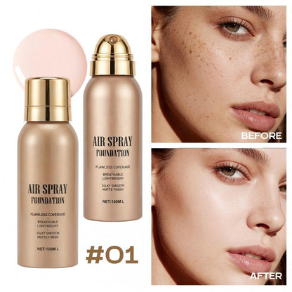 ⏳🔥Last Day-Buy 1 Get 1 Free🔥⏰Air Spray Foundation – flawless full coverage, waterproof & sweatproof. 💋💖