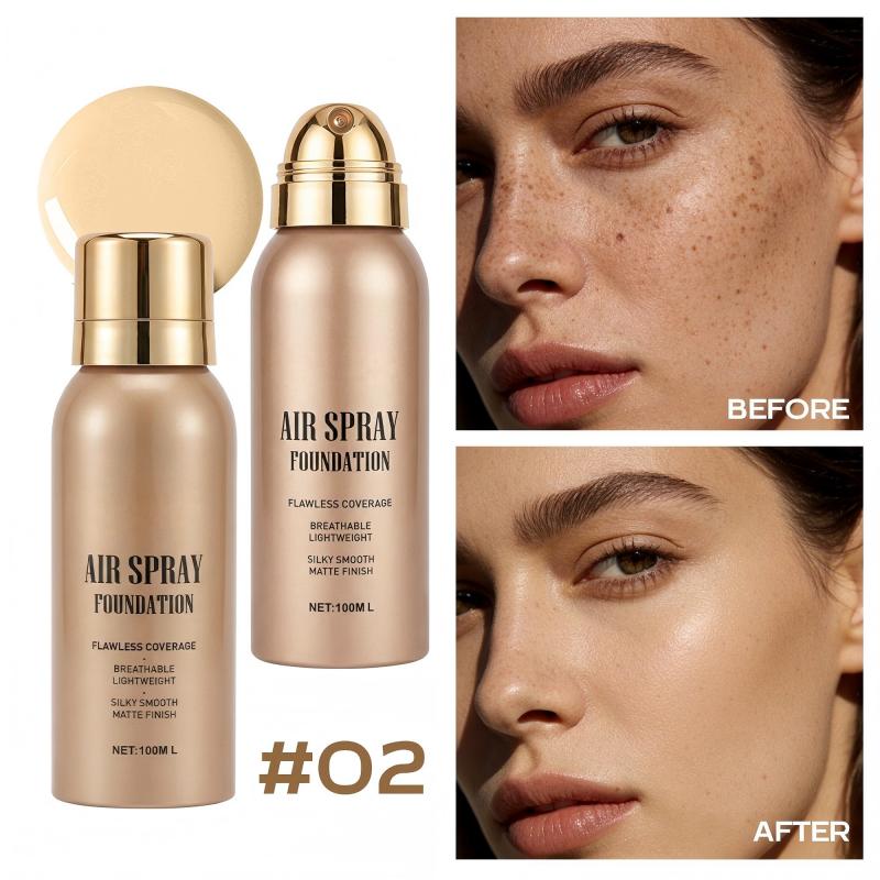 ⏳🔥Last Day-Buy 1 Get 1 Free🔥⏰Air Spray Foundation – flawless full coverage, waterproof & sweatproof. 💋💖