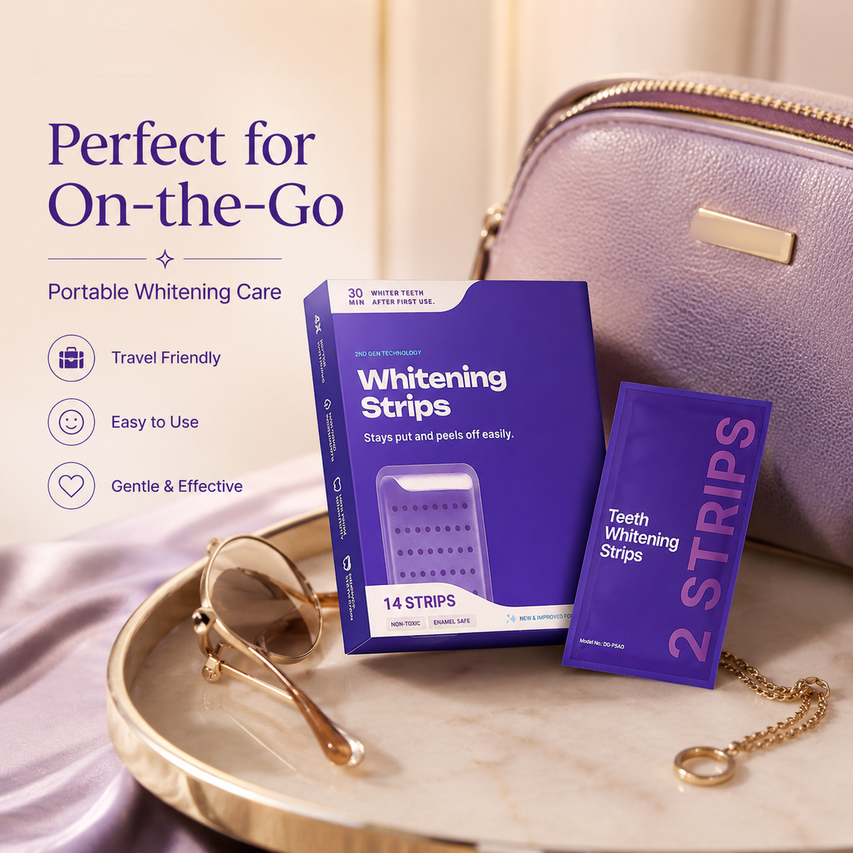 🔥Newly Upgraded🔥Purple Teeth Whitening Strips