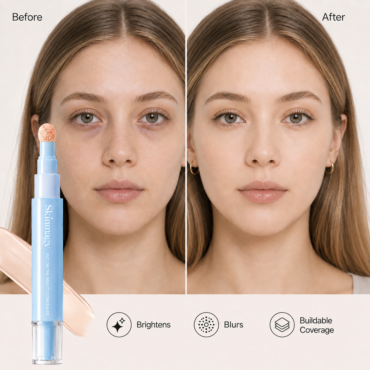 Buy 1 Get 1 Free💙Dual-Effect Concealer & Powder Foundation