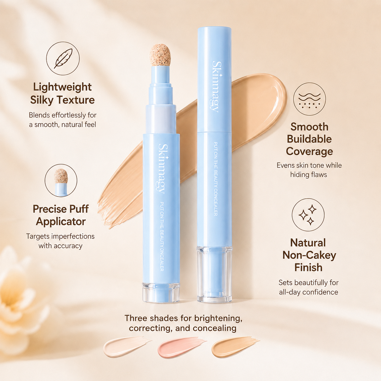 Buy 1 Get 1 Free💙Dual-Effect Concealer & Powder Foundation