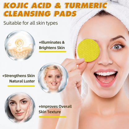 Last Day-Buy 1 Get 1 Free💙Turmeric Cleansing Exfoliating Pads Facial Cleansing Skincare
