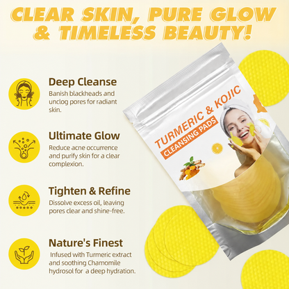 Last Day-Buy 1 Get 1 Free💙Turmeric Cleansing Exfoliating Pads Facial Cleansing Skincare