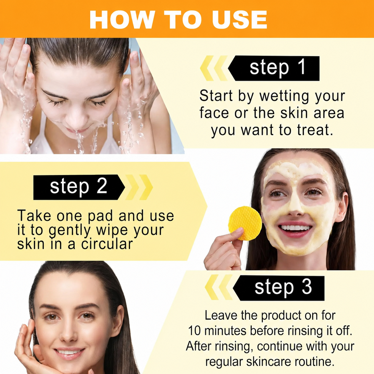 Last Day-Buy 1 Get 1 Free💙Turmeric Cleansing Exfoliating Pads Facial Cleansing Skincare