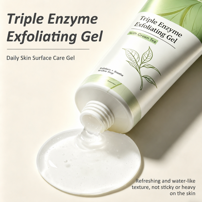 Last Day-Buy 1 Get 1 Free💙Triple Enzyme Green Tea Exfoliating Aqua Peeling Gel