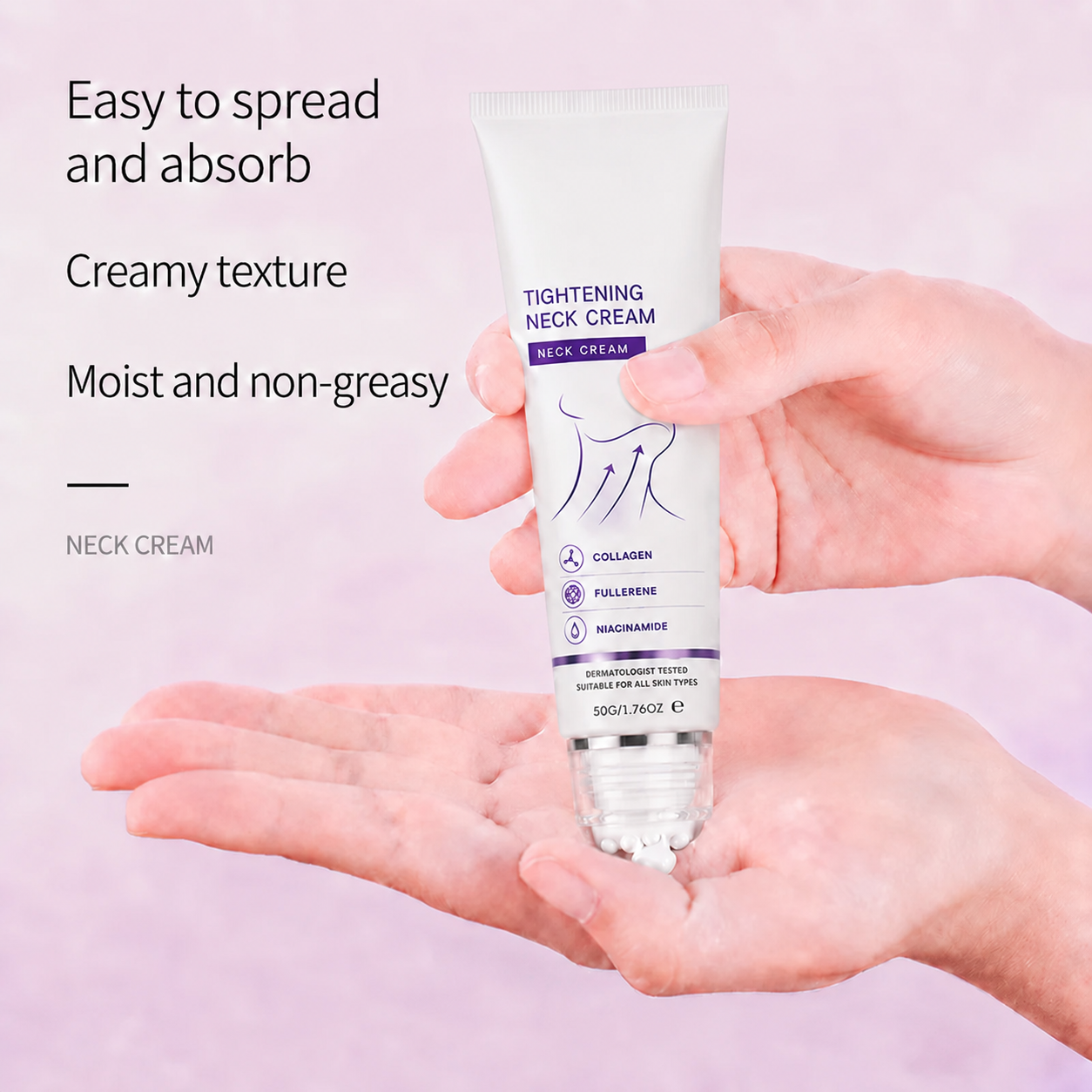 ✨ Instant Neck Lift Cream — 🧴 Infused with Retinol & Hyaluronic Acid | Firms the Neck, Reduces Wrinkles & Double Chin